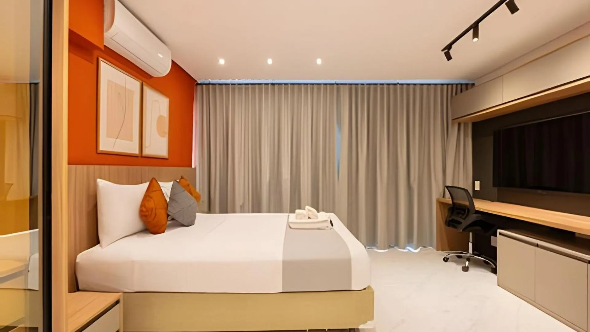 Easy Star - Belissimo Apto C/Vaga No 18° Andar - Rq01I Сан-Пауло Апартаменты